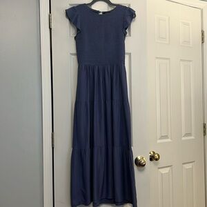 Zesica smoked tiered midi dress size XS. Worn only once.